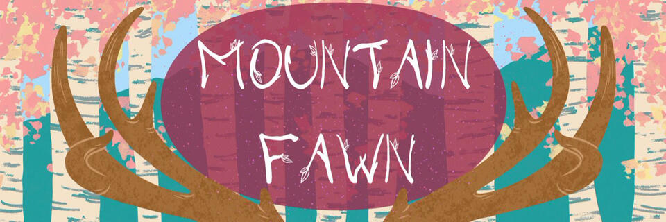 Drawing of a shark goblin with a black and white mullet